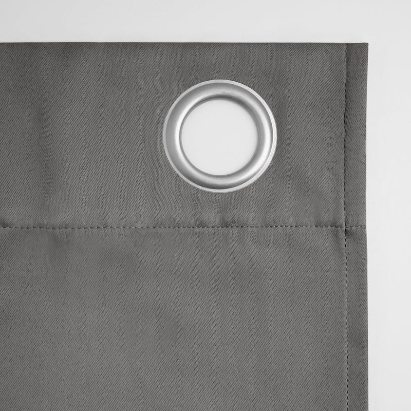 Sun Zero Soho Blackout Energy Efficient Grommet Curtain Single Panel, 54" x 84", Charcoal Gray - Image 5